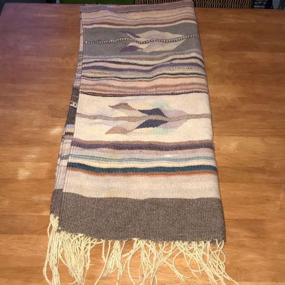 Other - Vintage hand woven wool blanket wall art